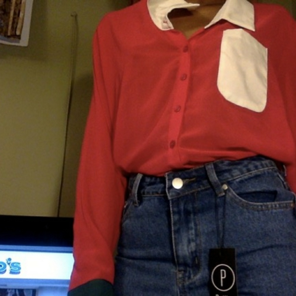 button up blouse